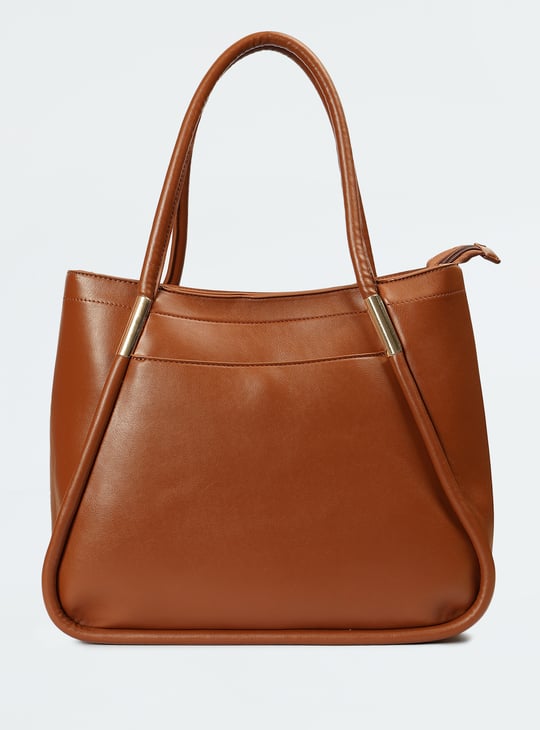 Women Solid Tote Bag