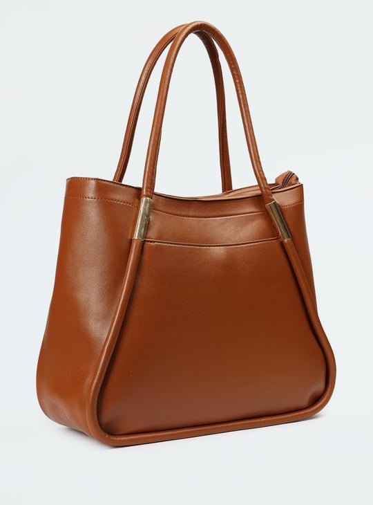 Women Solid Tote Bag