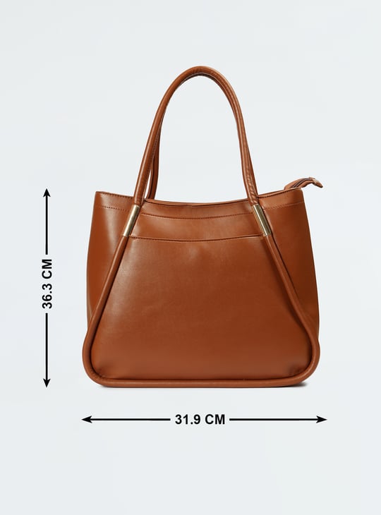Women Solid Tote Bag