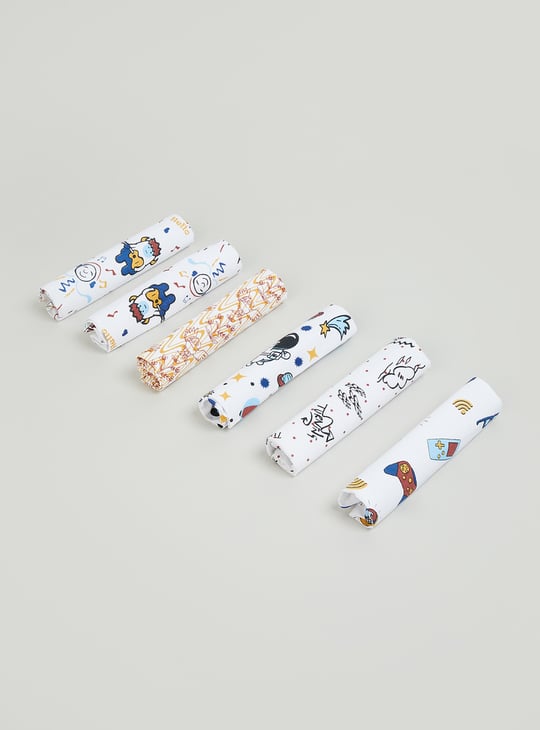 Kids Printed Handkerchief - Pack of 6