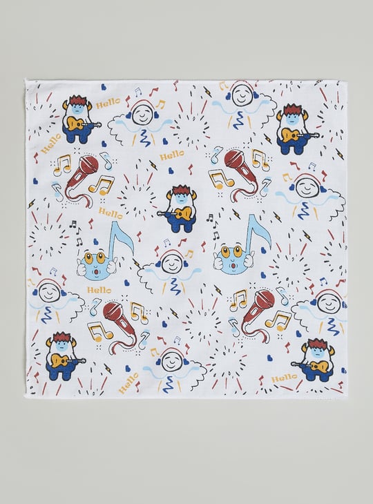 Kids Printed Handkerchief - Pack of 6
