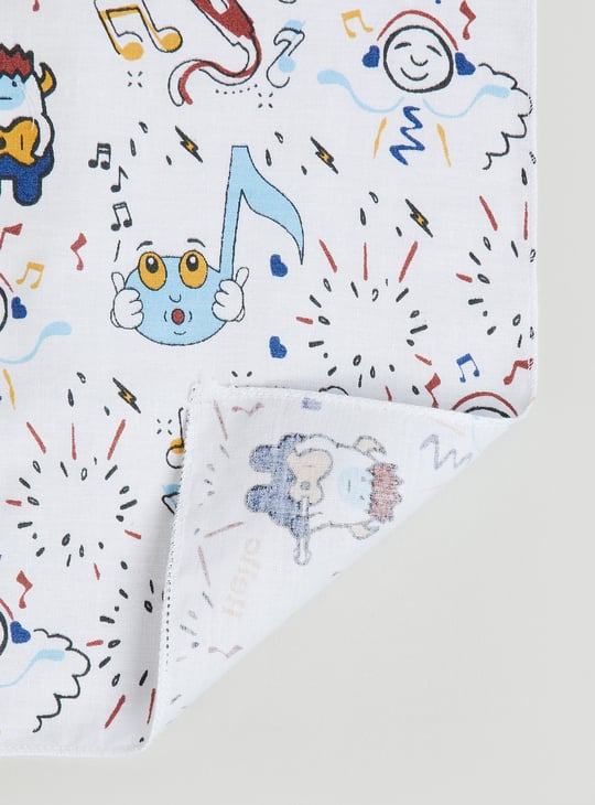 Kids Printed Handkerchief - Pack of 6