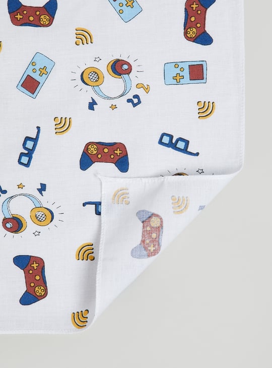 Kids Printed Handkerchief - Pack of 6