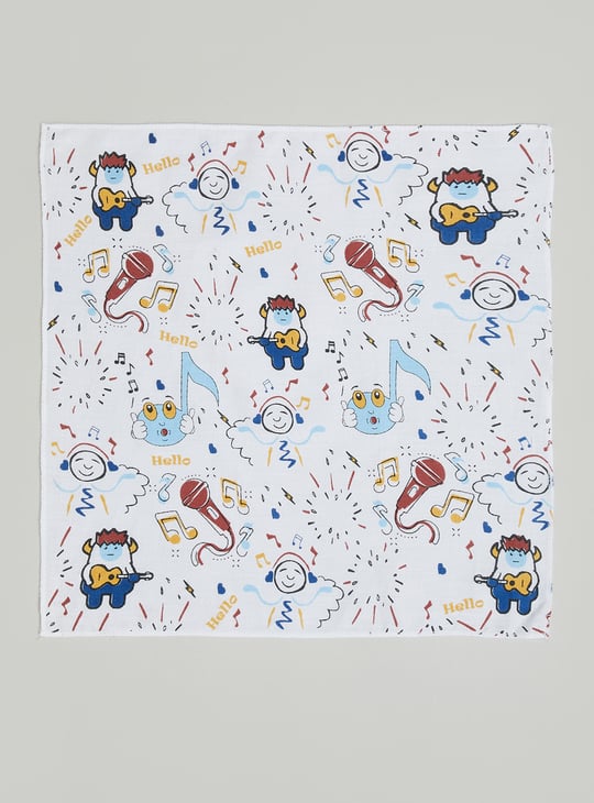 Kids Printed Handkerchief - Pack of 6