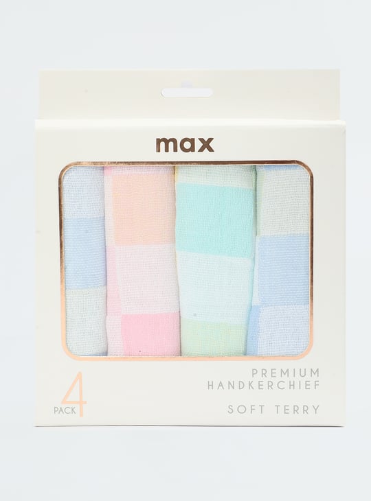 Women Checked Handkerchief - Pack of 4