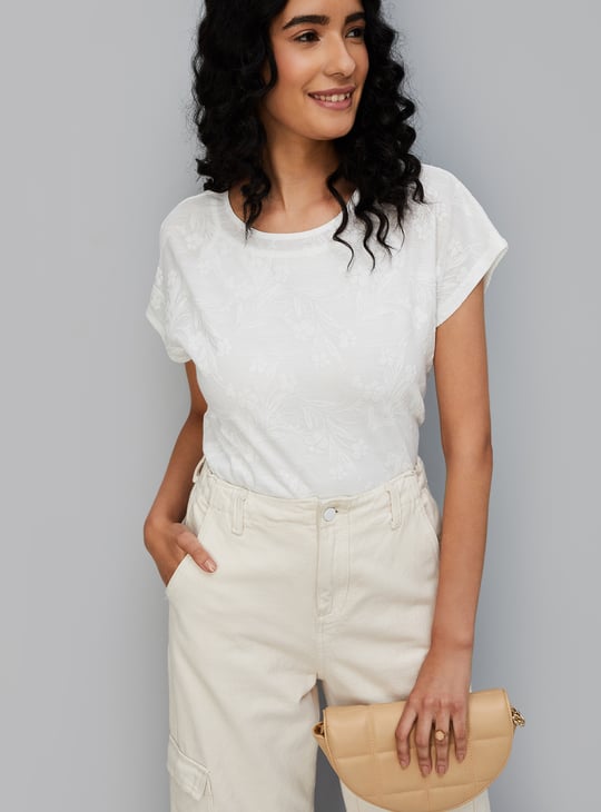 Women Textured Top with Camisole