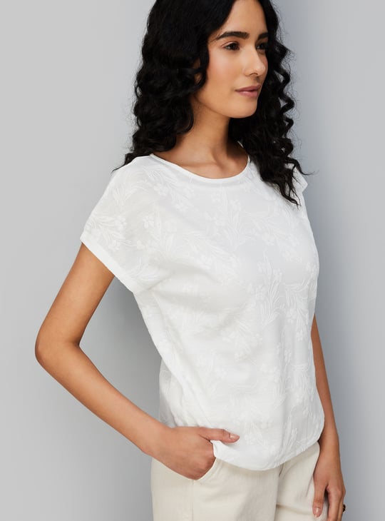 Women Textured Top with Camisole