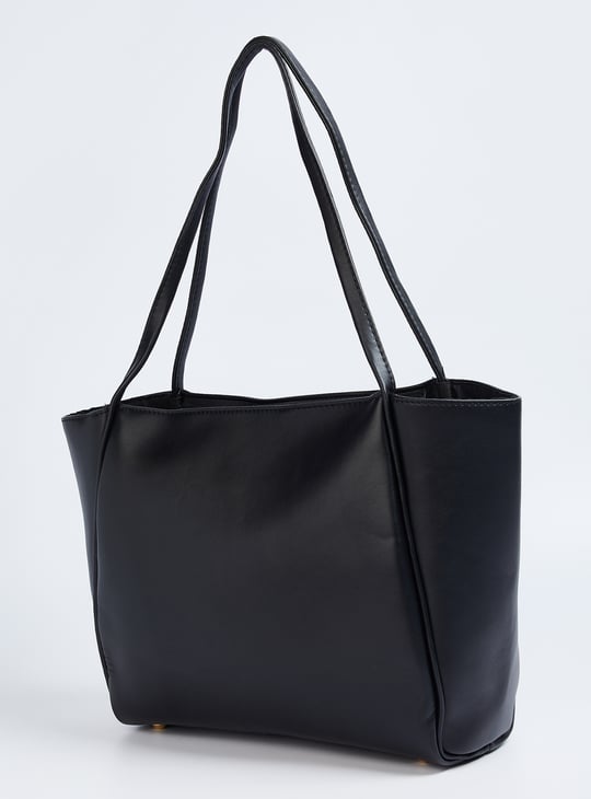 Women Solid Tote Bag