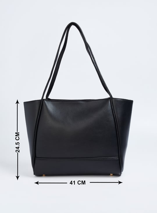 Women Solid Tote Bag