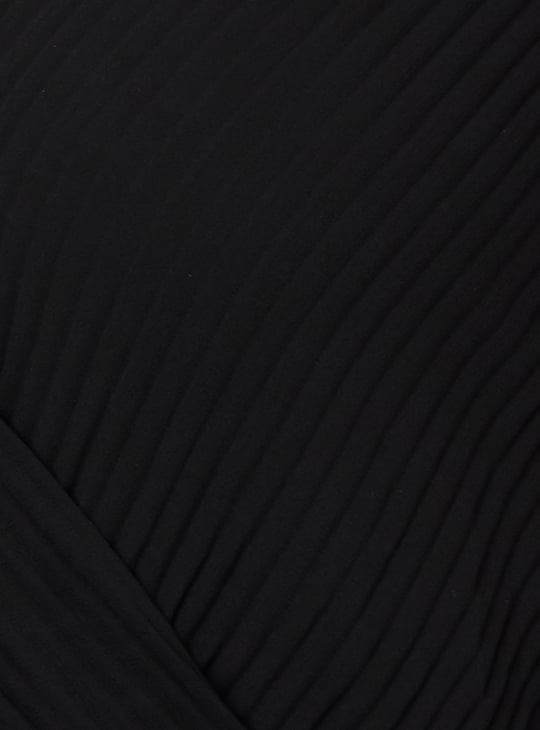Women Textured Belted Jumpsuit