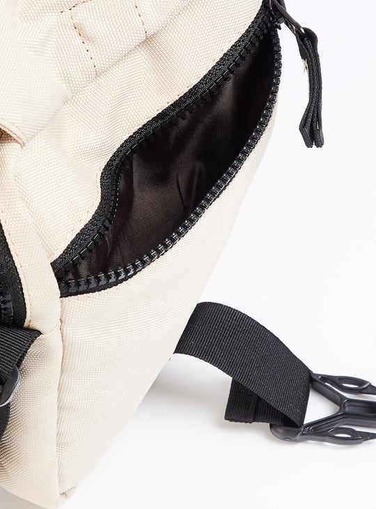 Men Solid Crossbody Bag