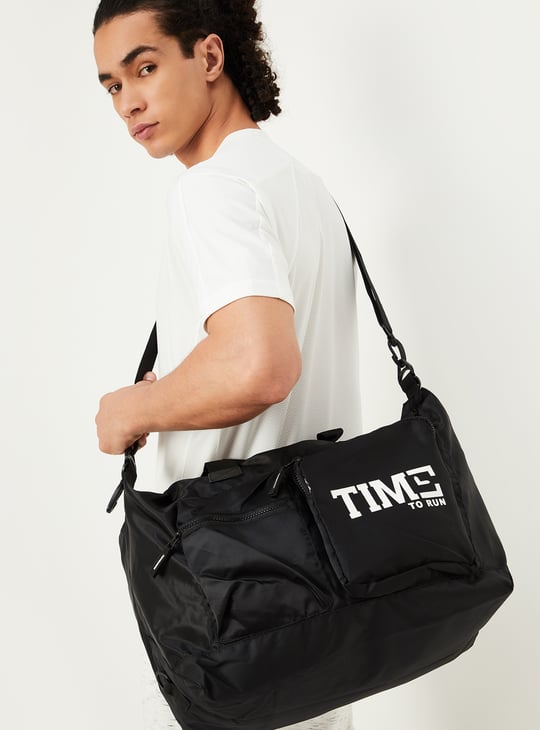 Men Printed Gym Bag