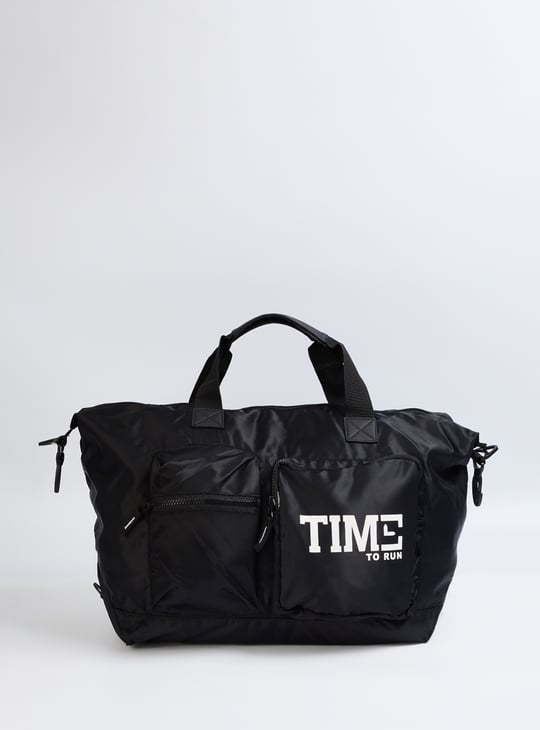 Men Printed Gym Bag