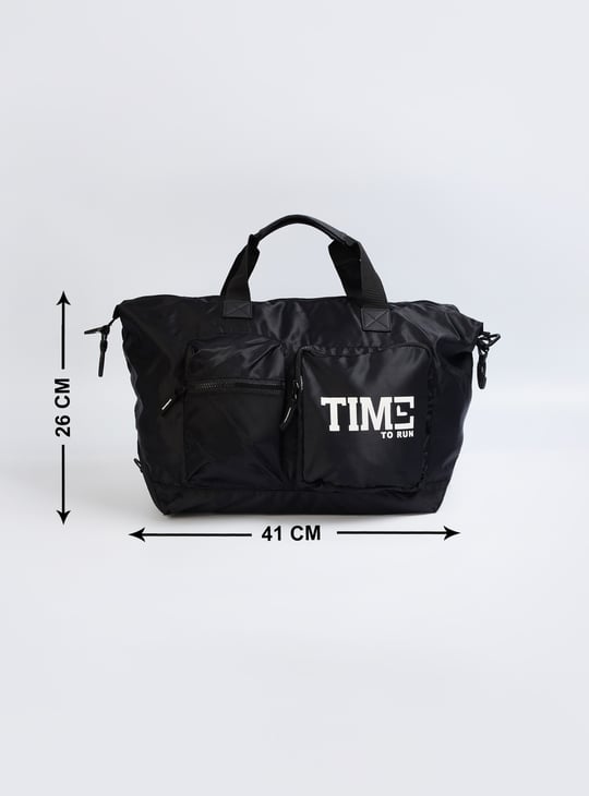 Men Printed Gym Bag