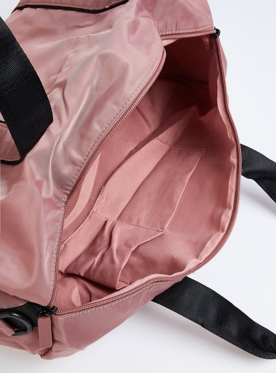 Women Solid Duffle Bag