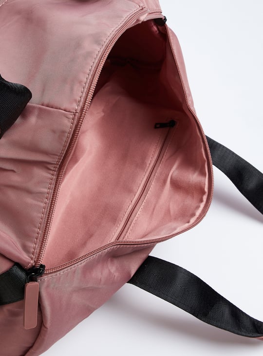 Women Solid Duffle Bag