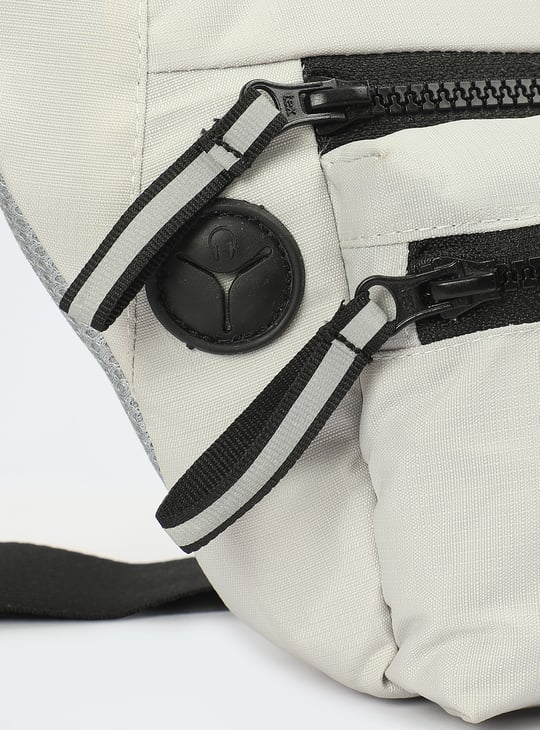 Men Solid Waist Bag