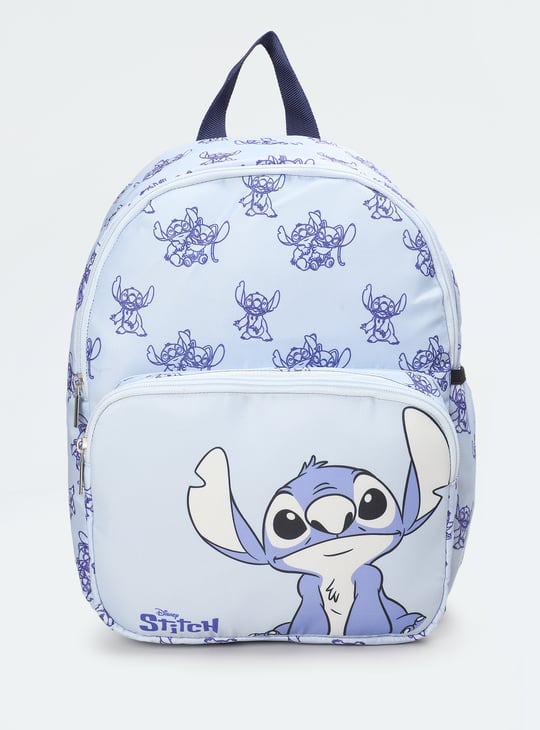 Kids Stitch Printed Backpack Multicolour Polyester