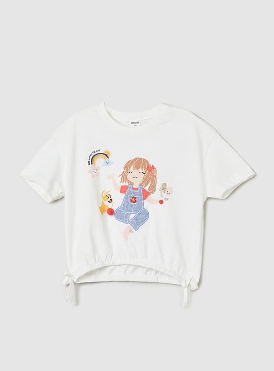 Girls Graphic Printed T-shirt