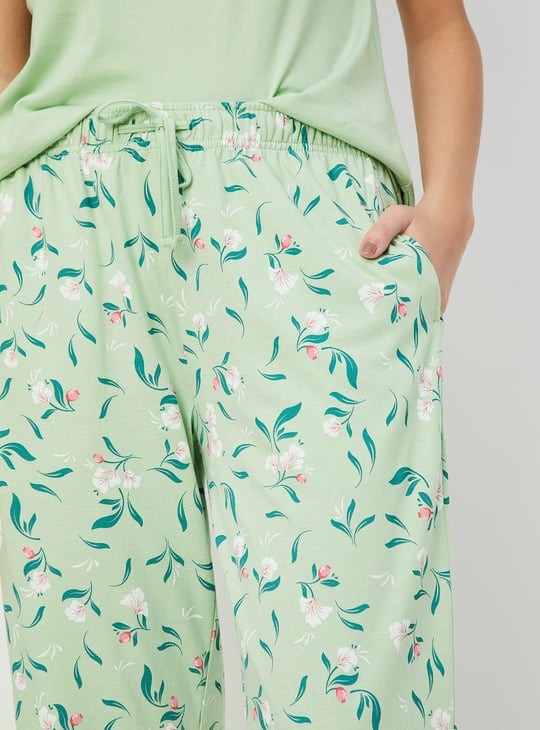 Women Floral Printed PJ Set