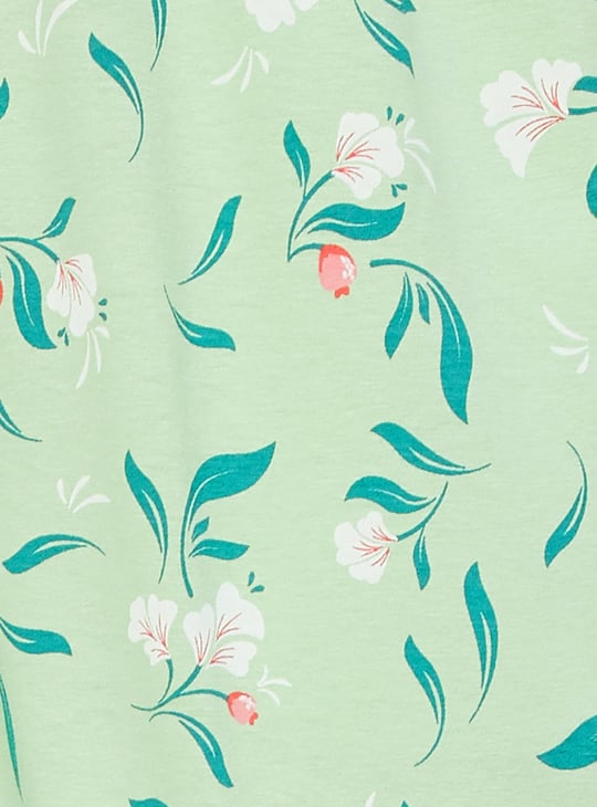 Women Floral Printed PJ Set