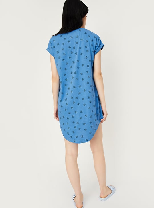 Women Winnie The Pooh Print Chemise
