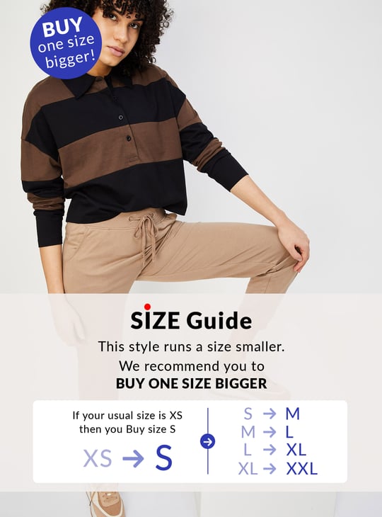 Women Striped Polo T-shirt