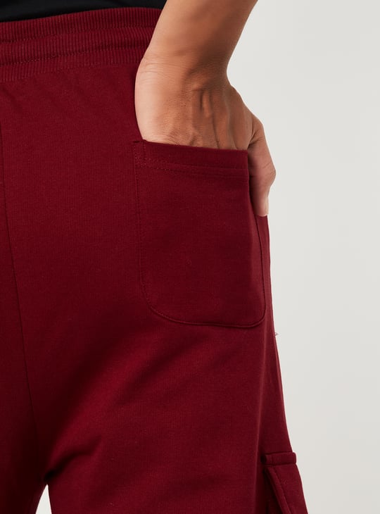 Boys Solid Cargo Joggers