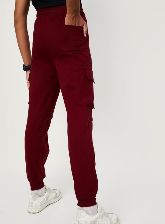 Boys Solid Cargo Joggers