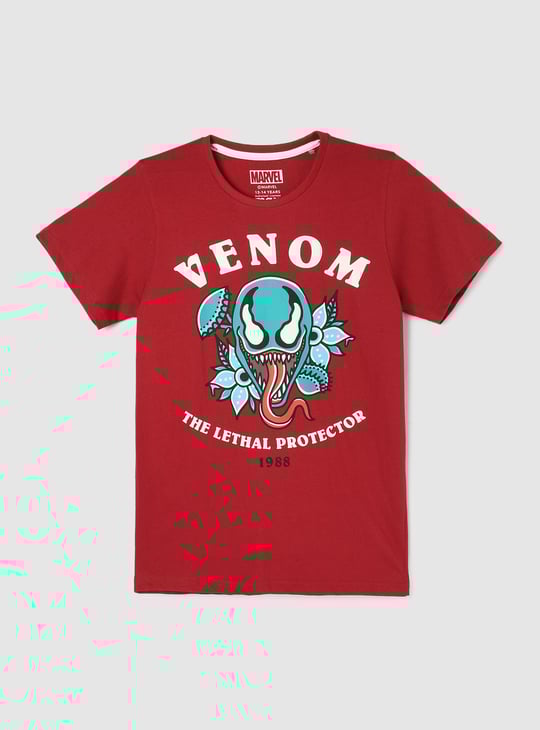 Boys Venom Printed T-shirt