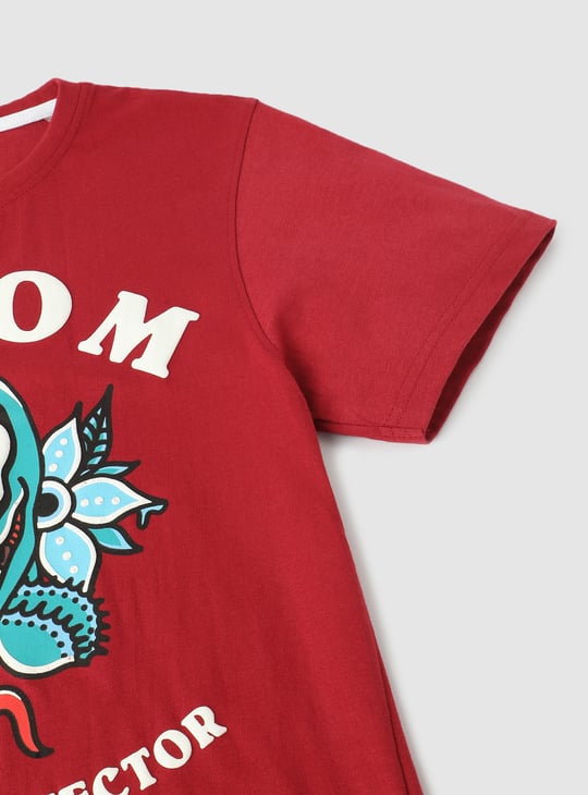 Boys Venom Printed T-shirt