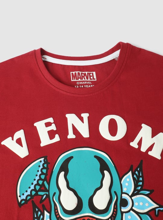 Boys Venom Printed T-shirt