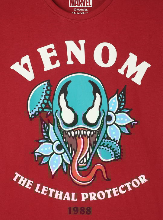 Boys Venom Printed T-shirt