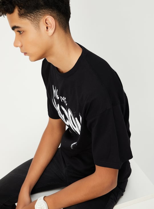 Boys Oversized Venom Printed T-shirt