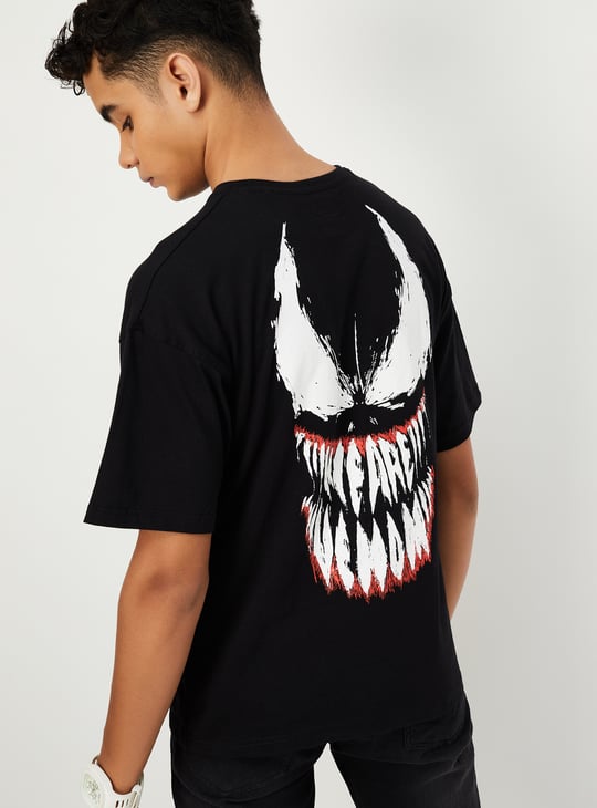 Boys Oversized Venom Printed T-shirt