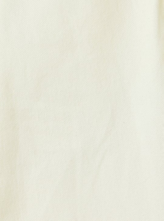 Girls Solid Flared Jeans