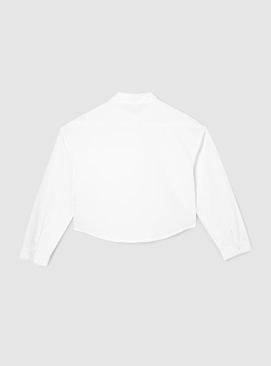 Girls Embellished Pocket Shirt
