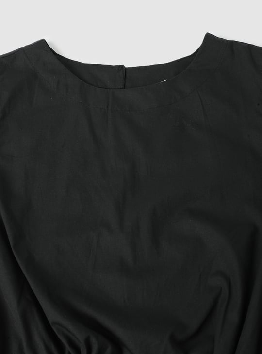 Girls Solid Crop Top