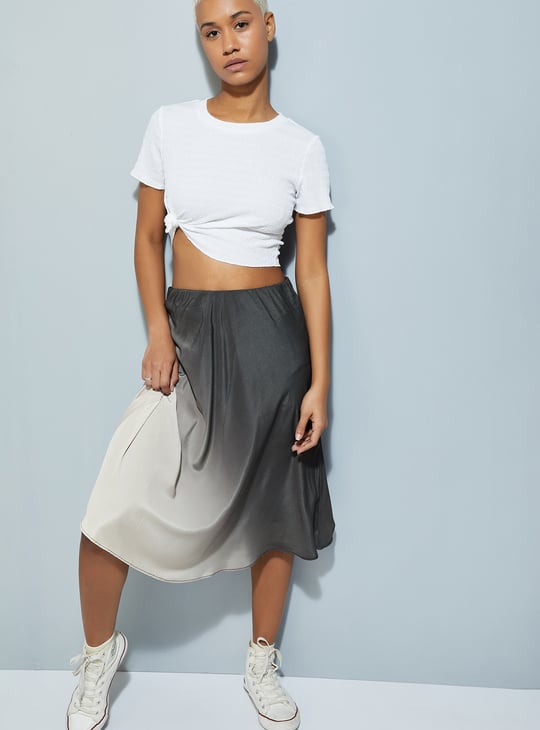 URB_N Women Textured Crop Top