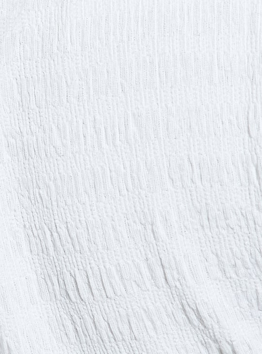 URB_N Women Textured Crop Top