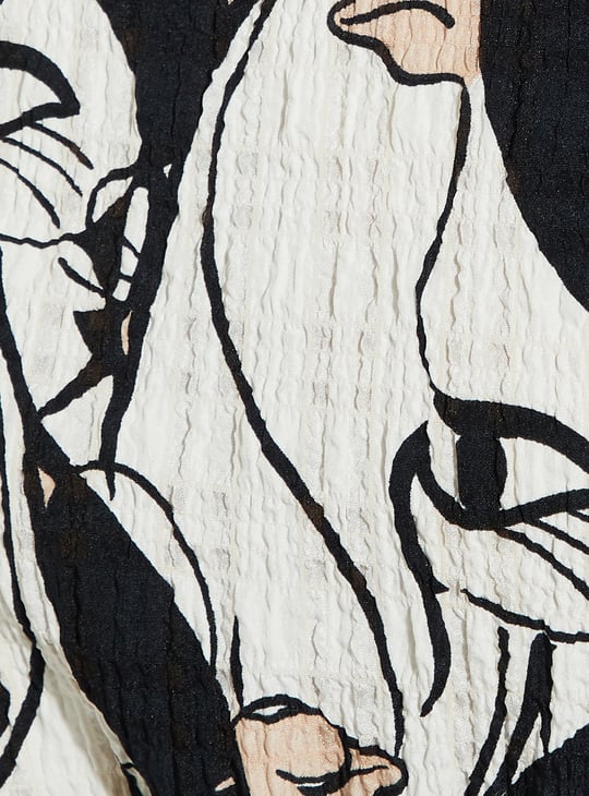 URB_N Women Printed Crop Top