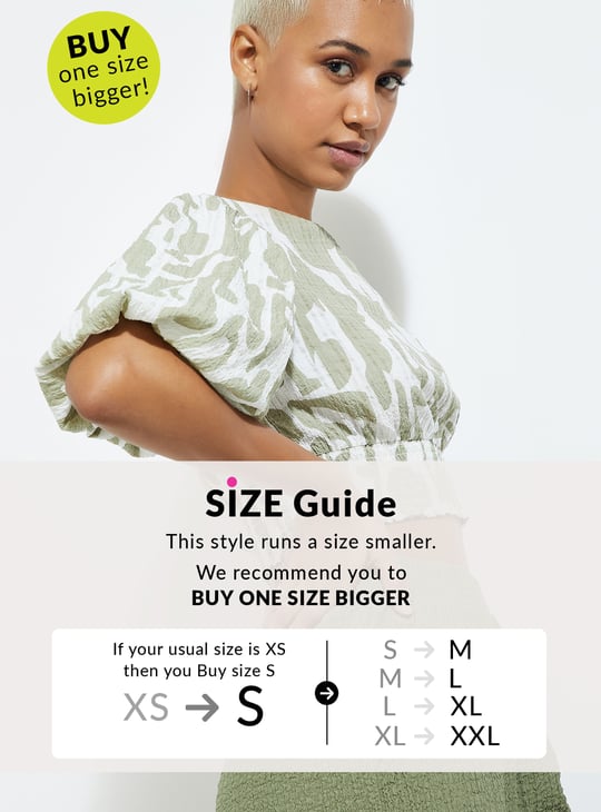 URB_N Women Printed Crop Top