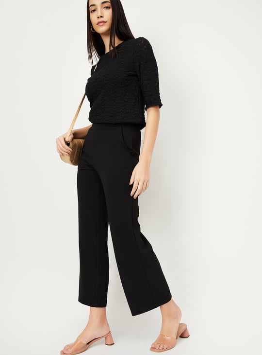 Women Knitted Flared Pants