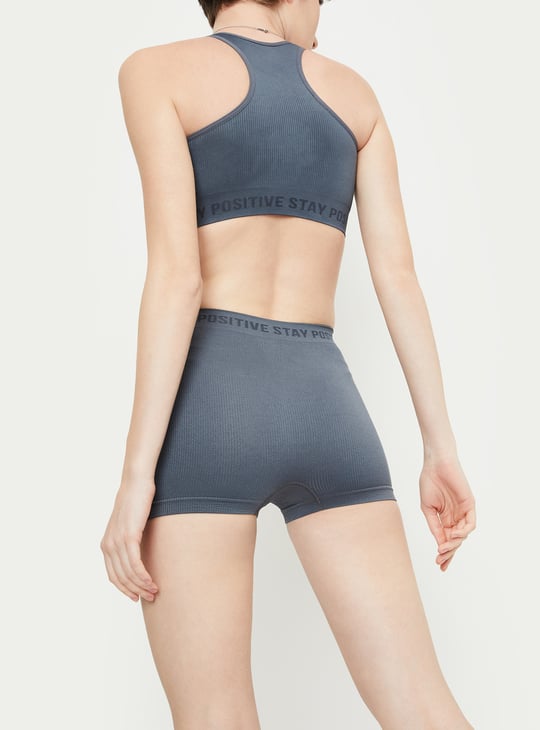 Women Ribbed Boy Shorts