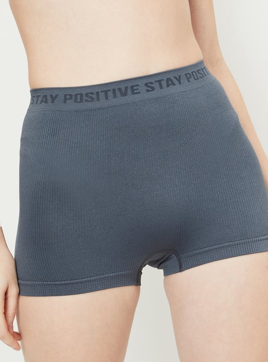 Women Ribbed Boy Shorts