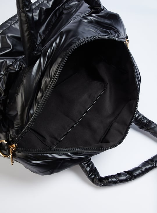 Women Solid Duffle Bag