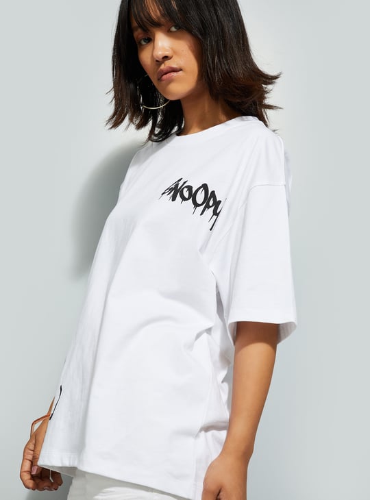 URB_N Women Snoopy Printed T-shirt