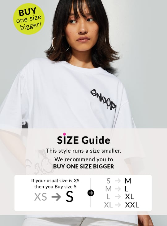 URB_N Women Snoopy Printed T-shirt