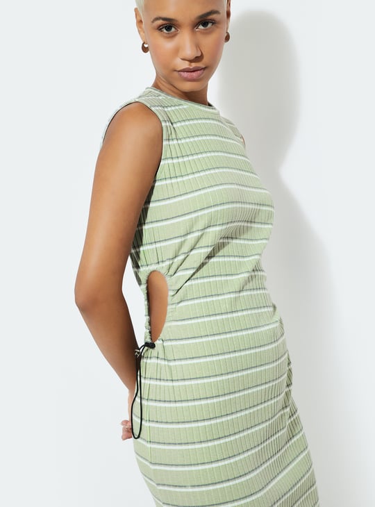 URB_N Women Striped Bodycon Dress
