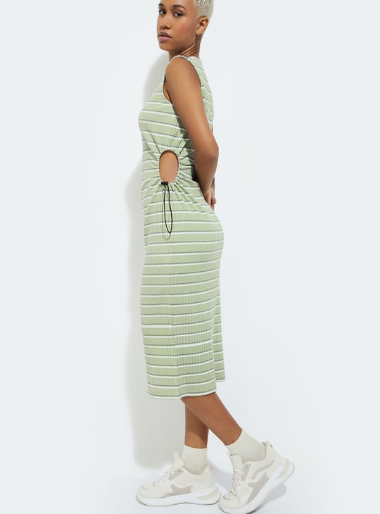 URB_N Women Striped Bodycon Dress